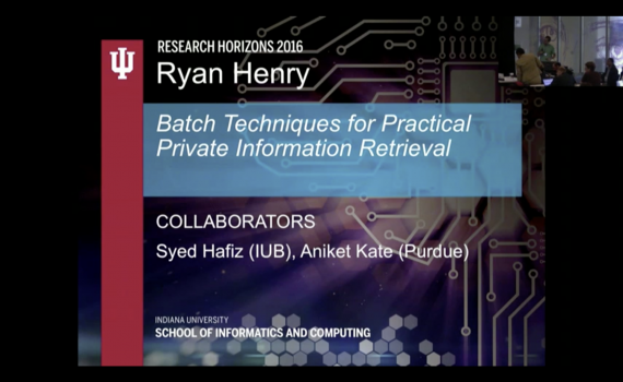 Ryan Henry Research Horizons 2016 presentation snippet